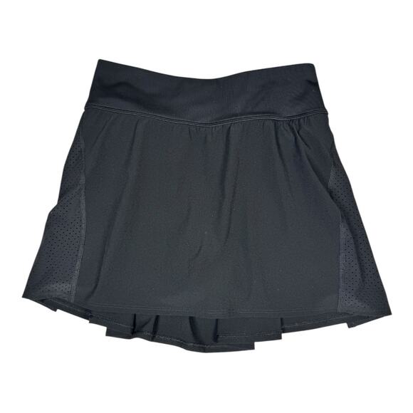 Spanx Get Moving Skort Small Black Tennis Pickleball Workout Skirt Activewear - Picture 3 of 9